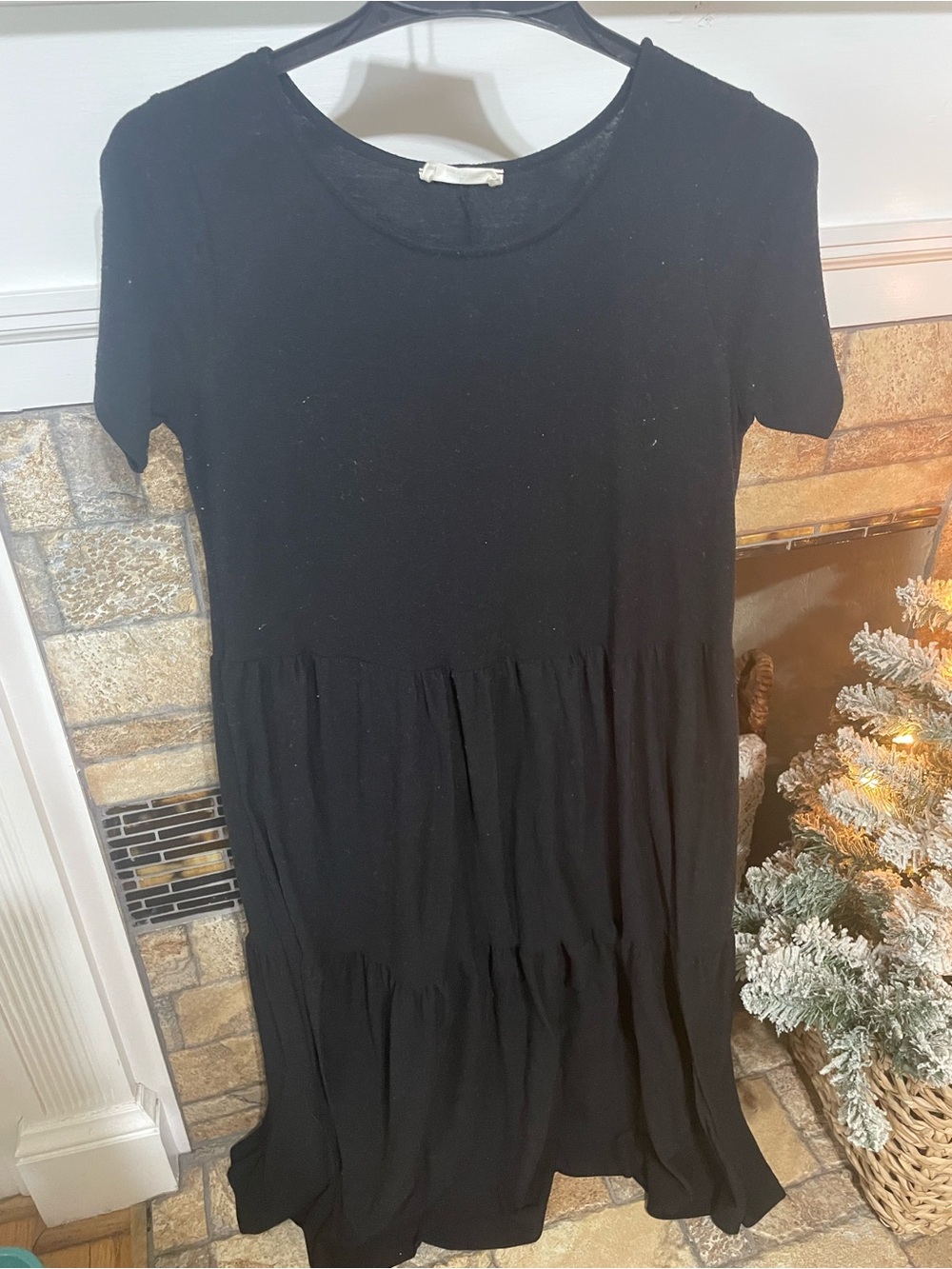 Zenana Tiered Black Midi/Maxi Dress